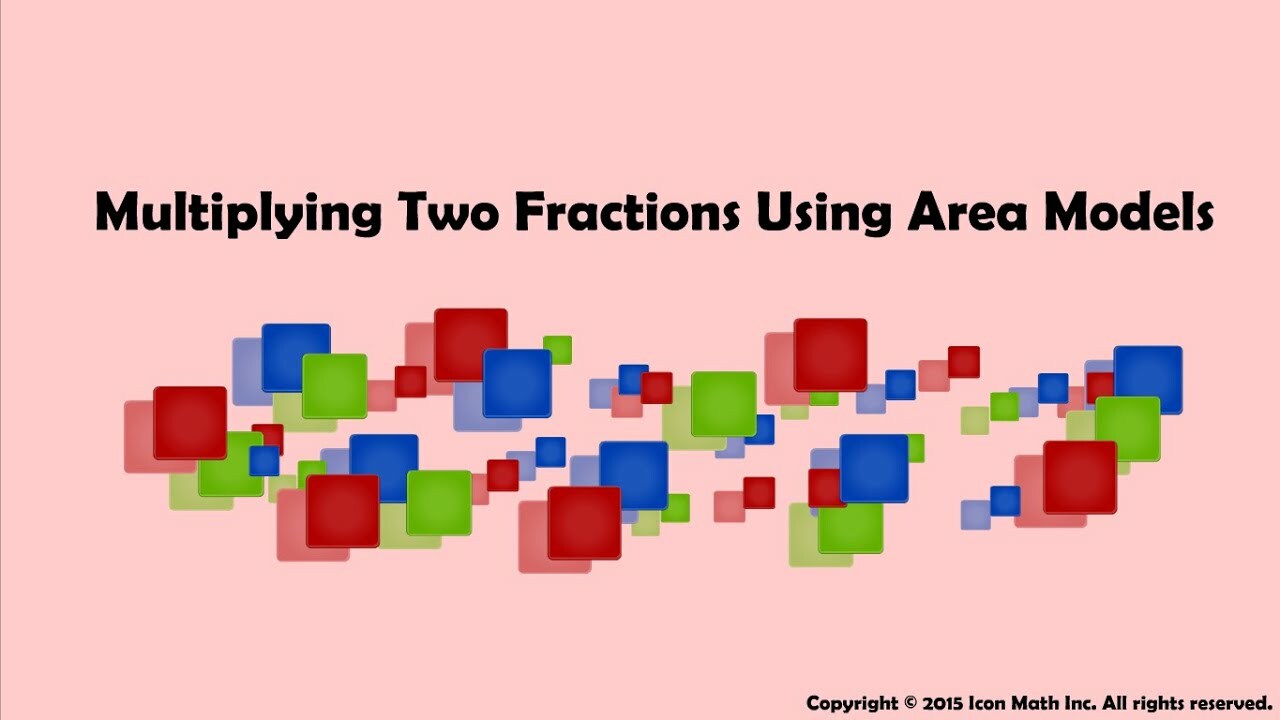 Multiplying two fractions using area models maths science